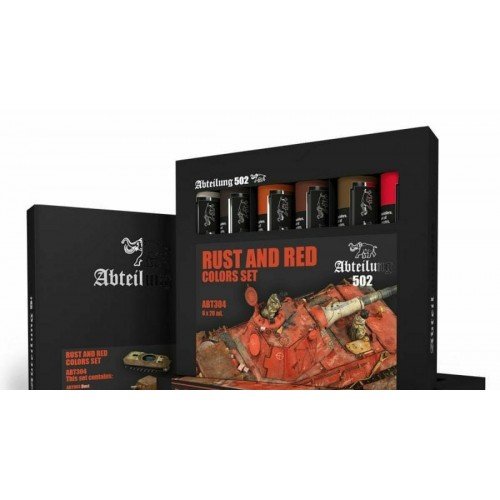 ABT304 Rust and Red Effects Oil Colors Set